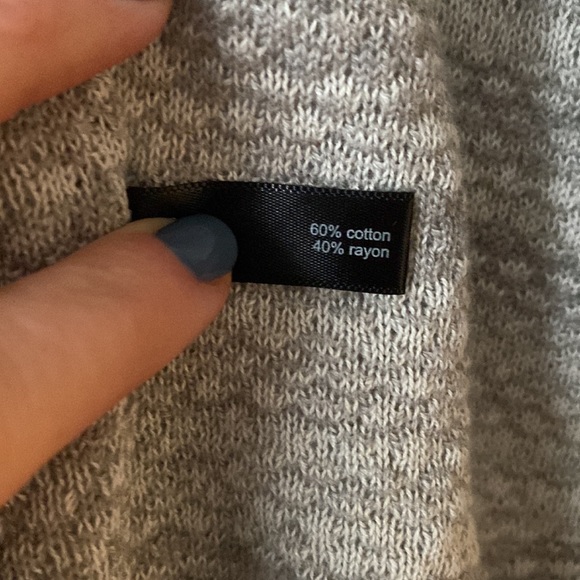 EUC The Limited Women’s Large Asymmetrical Gray Cardigan - Picture 4 of 6